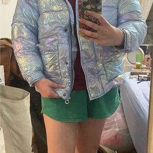 Iridescent Women's Puffer Jacket